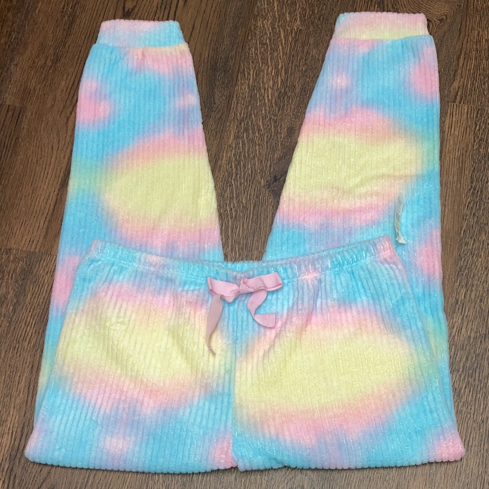 Bobbie Brooks Pastel Rainbow Pajama Pants     Size XL